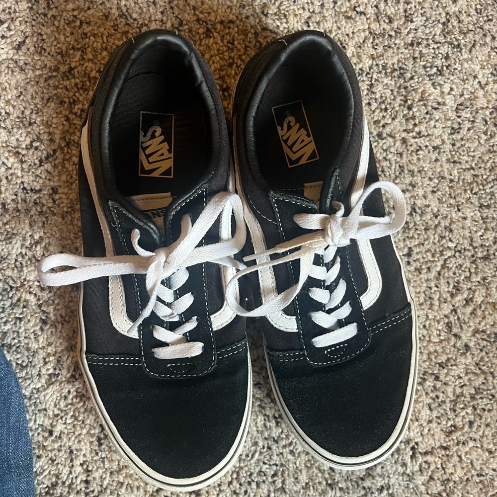 Vans Classic Black and White Sneakers - Picture 2 of 7
